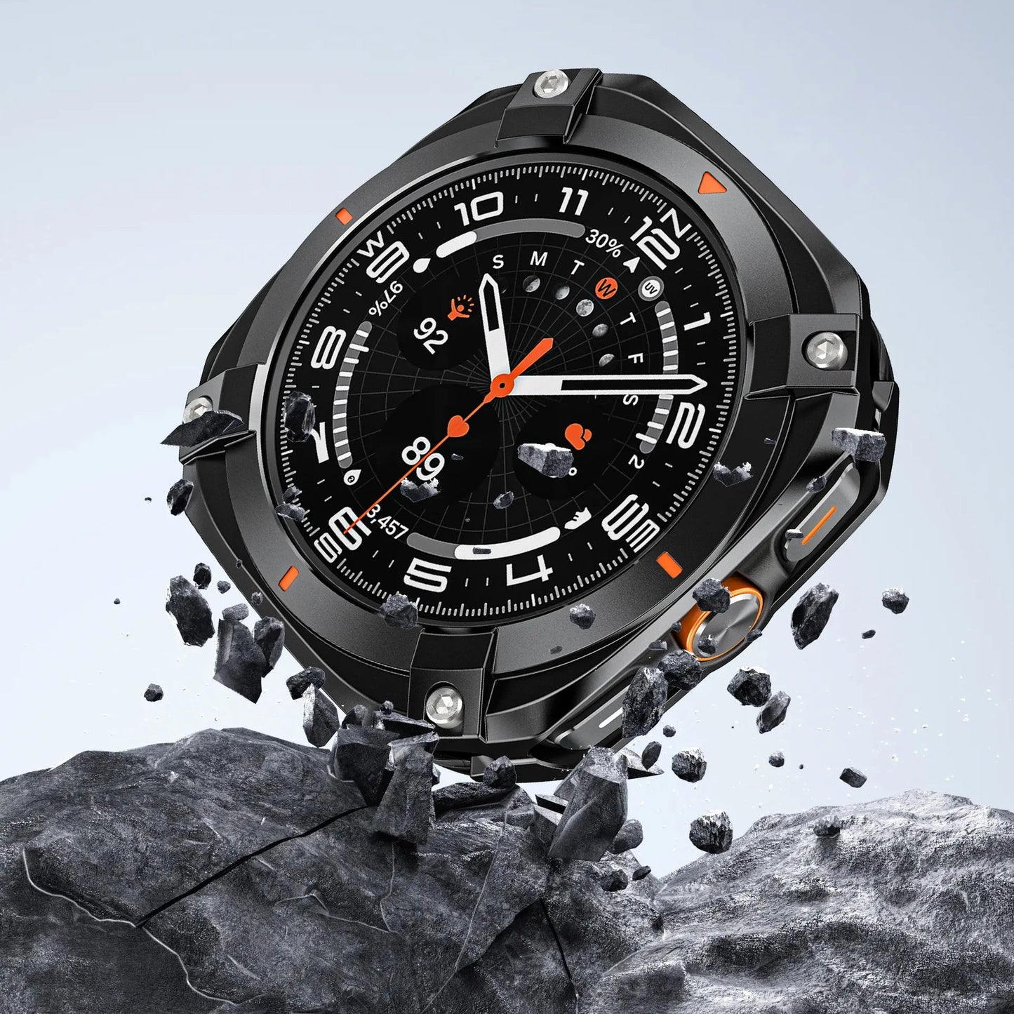 Protective case for Samsung watch Ultra/Ultra 2025 - Cyber hollow-out metal protective case Dewell X