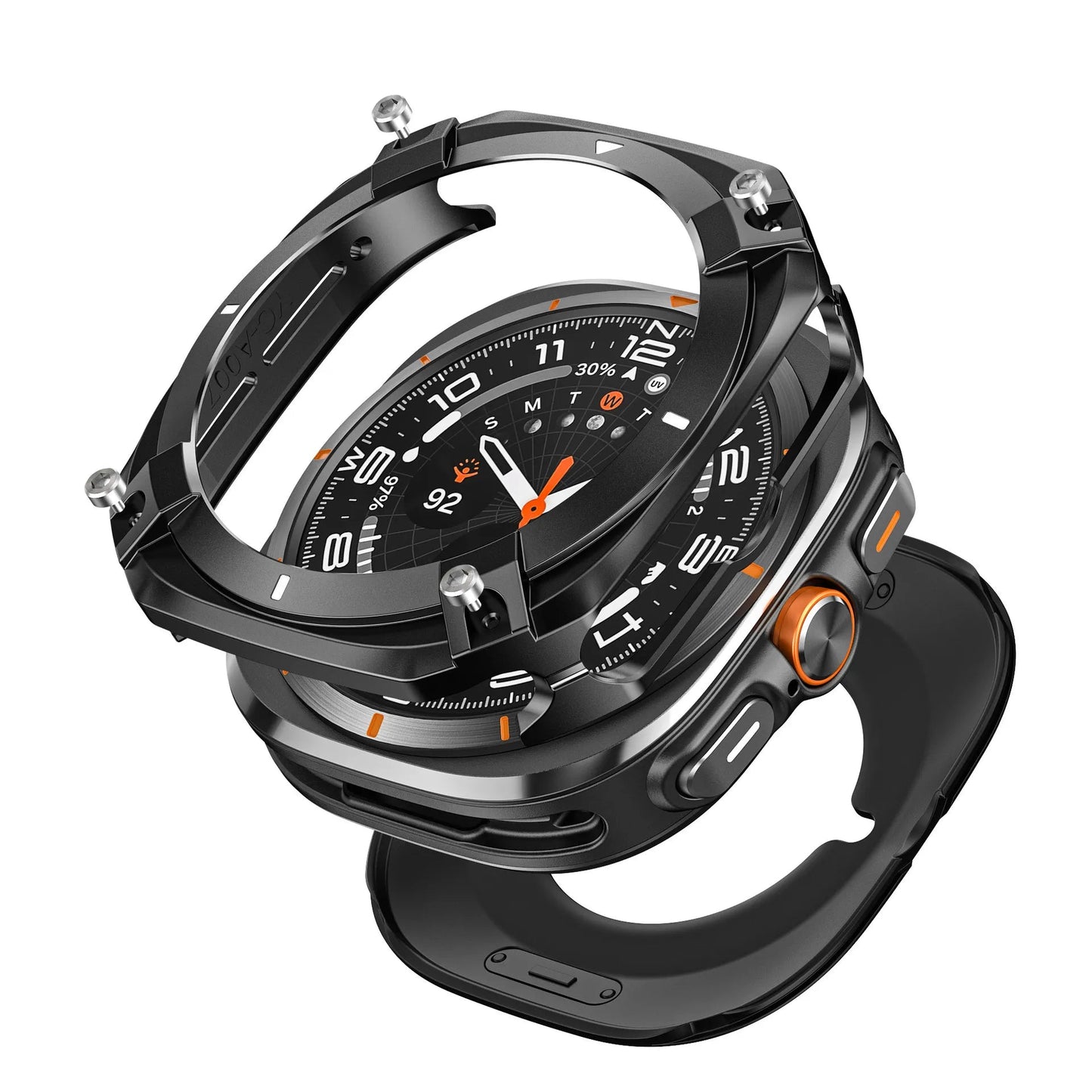 Protective case for Samsung watch Ultra/Ultra 2025 - Cyber hollow-out metal protective case Dewell X