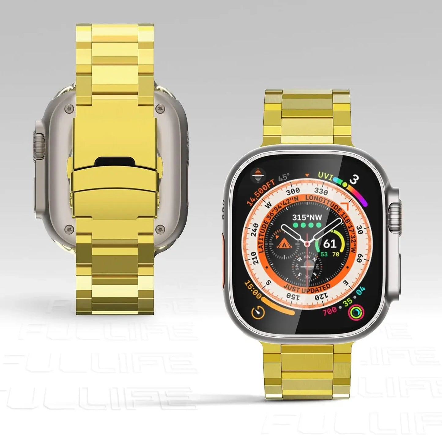 Titanium Metal Watchband For Apple Watch Dewell X
