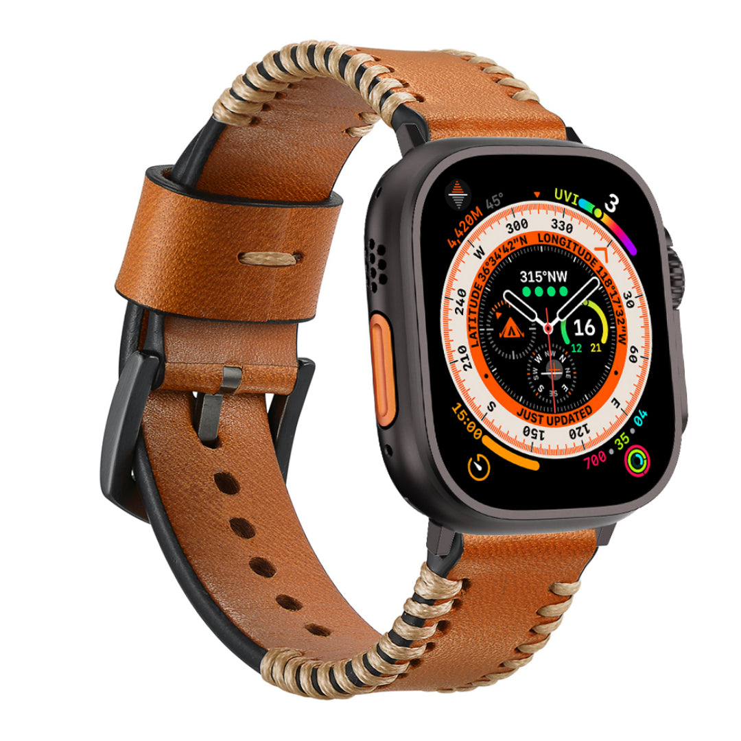 Wilderness Leather Band for Apple Watch Dewell X