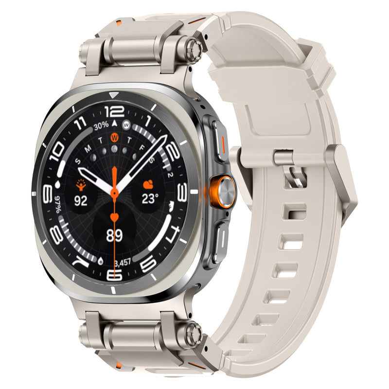 Explorer Silicone Band For Samsung Galaxy Watch Ultra Starlight Band-Titanium Adapter Galaxy Ultra 47mm Dewell X