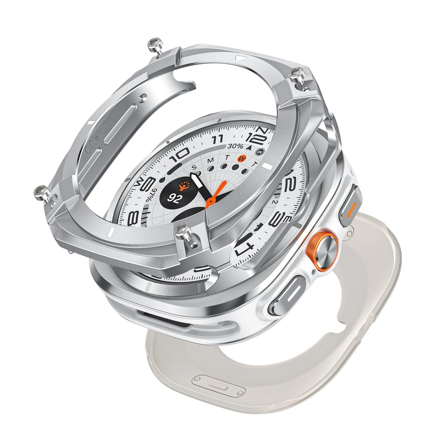 Protective case for Samsung watch Ultra/Ultra 2025 - Cyber hollow-out metal protective case Dewell X