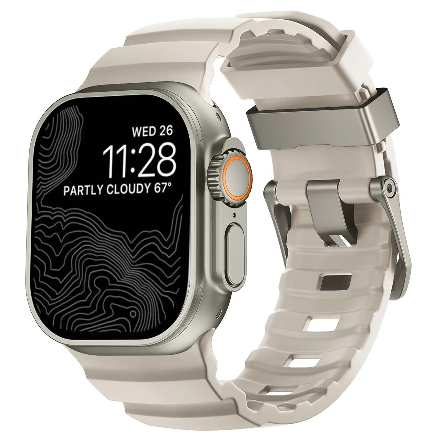 Rocky Point Outdoor Durable FKM Titanium Band Dewell X