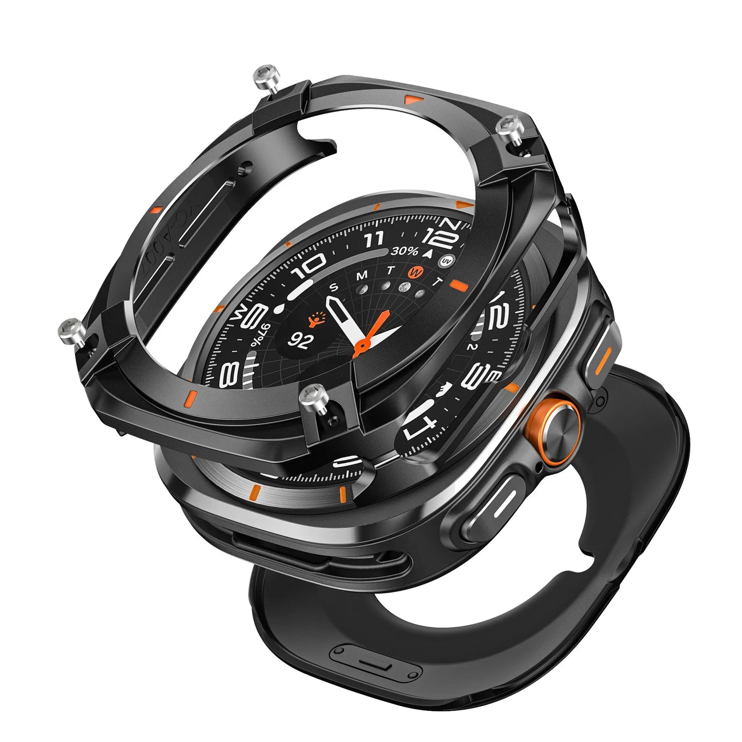 Protective case for Samsung watch Ultra/Ultra 2025 - Cyber hollow-out metal protective case Dewell X