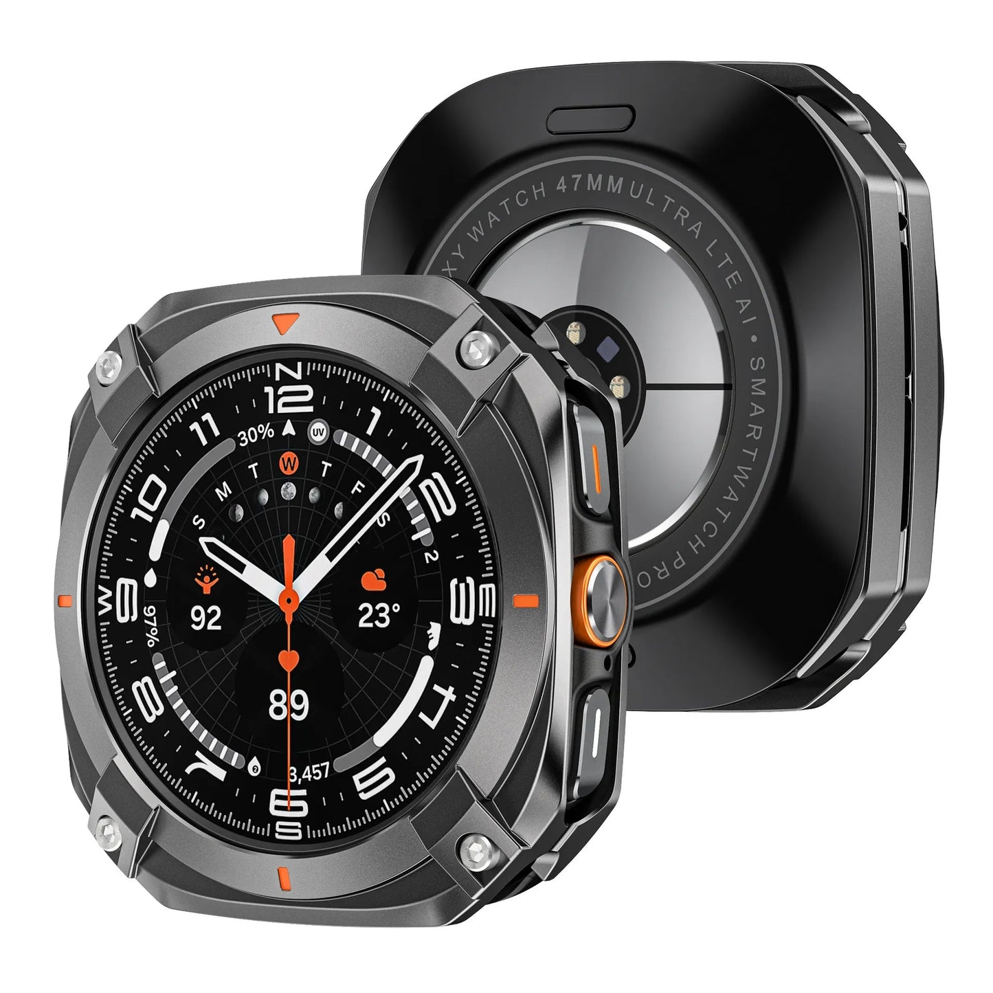 Protective case for Samsung watch Ultra/Ultra 2025 - Cyber hollow-out metal protective case Dewell X