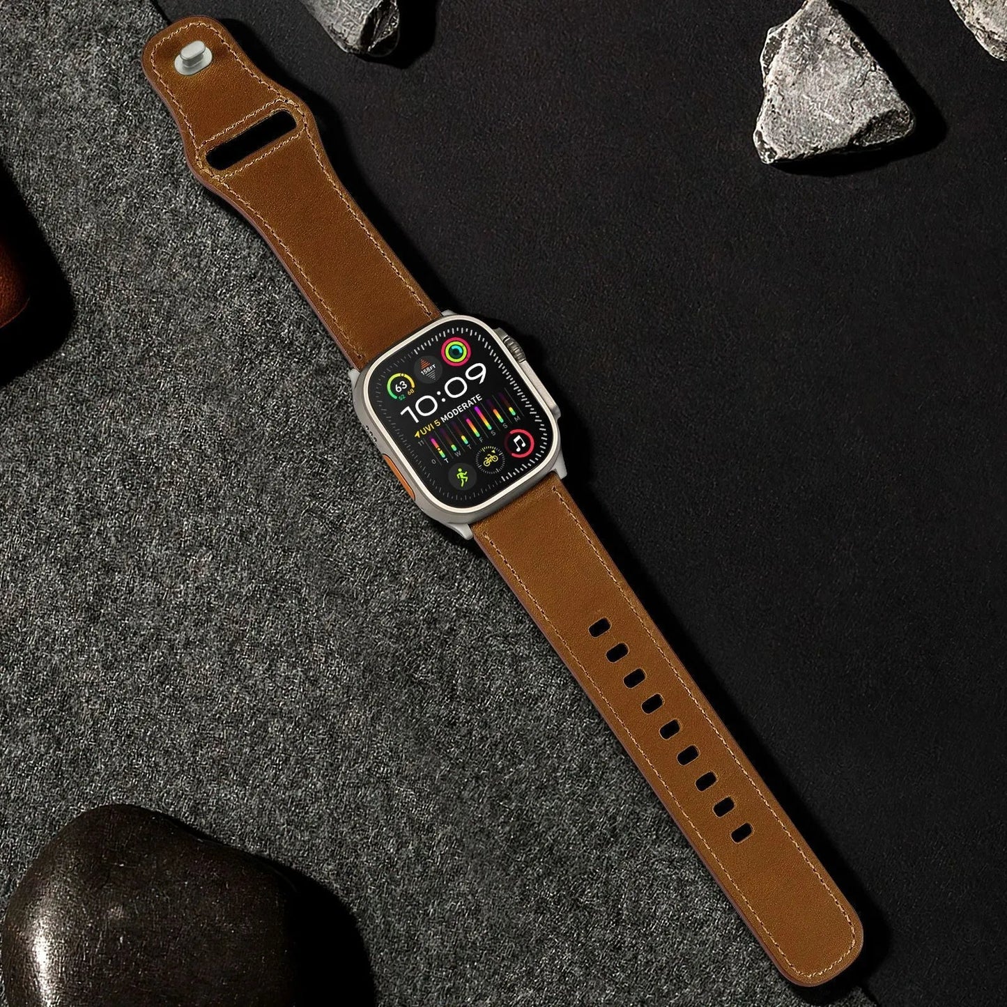 Top-grain cowhide strap Ultra model Star Hao new version suitable for Apple Watch 10 Dewell X