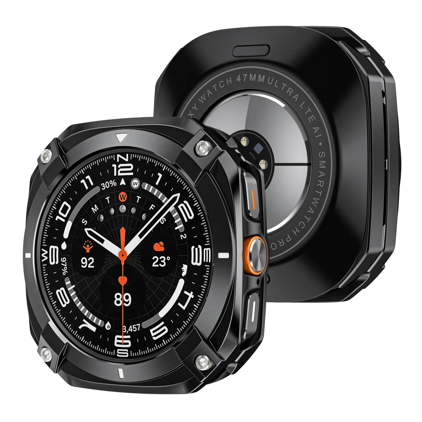Protective case for Samsung watch Ultra/Ultra 2025 - Cyber hollow-out metal protective case Dewell X
