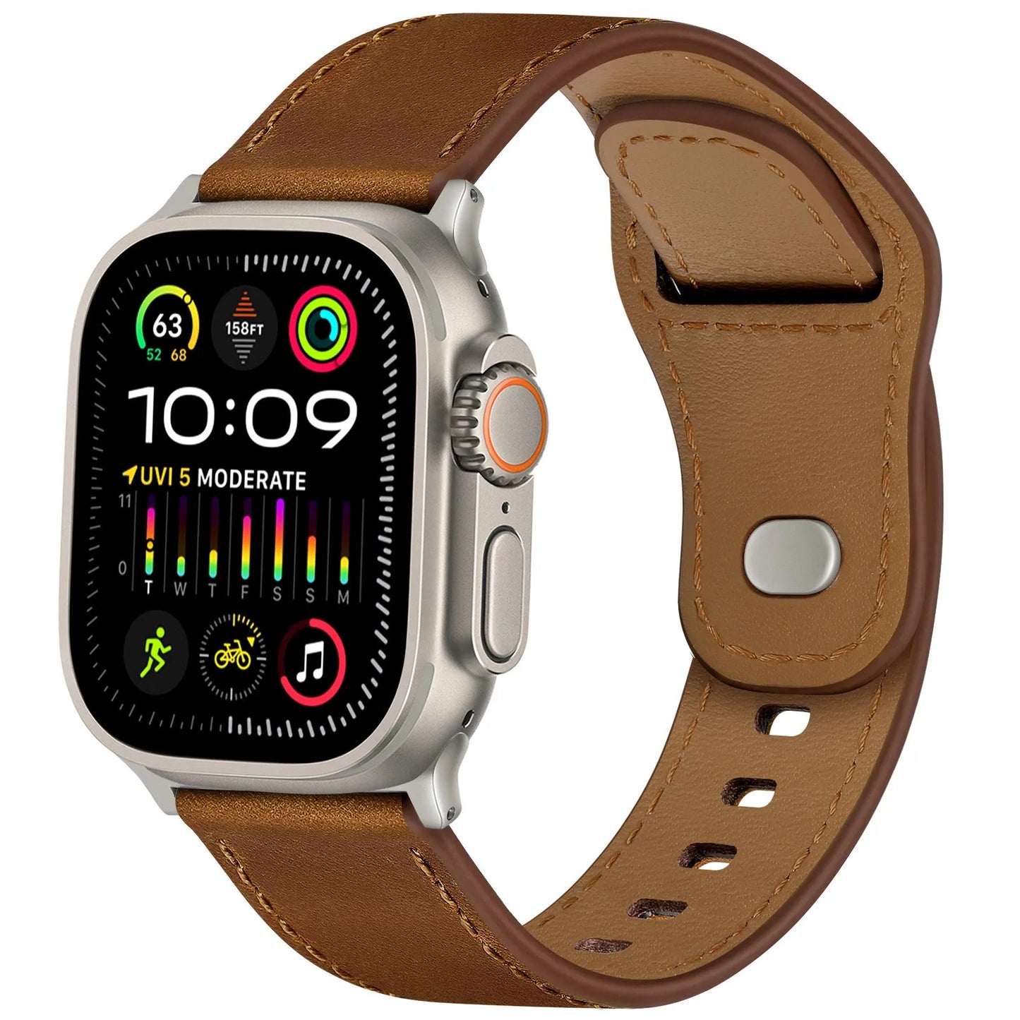 Top-grain cowhide strap Ultra model Star Hao new version suitable for Apple Watch 10 Dewell X