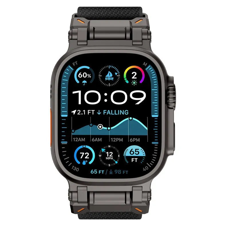 Explorer nylon woven strap suitable for Apple Watch bands, Apple iWatch S10 ultar98 SE Dewell X