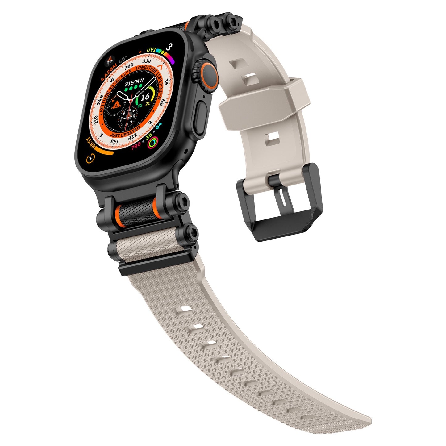 Correa de silicona giratoria táctica para Apple Watch