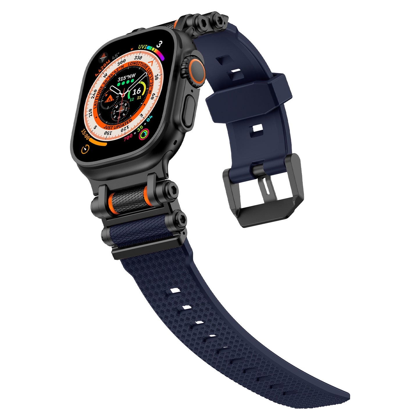 Correa de silicona giratoria táctica para Apple Watch