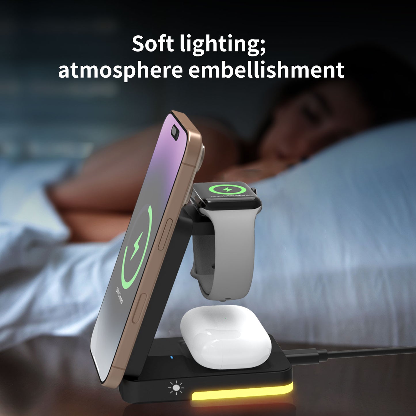 All-in-One 3-in-1 Wireless Charger Foldable, Fast & Travel-Ready Dewell X