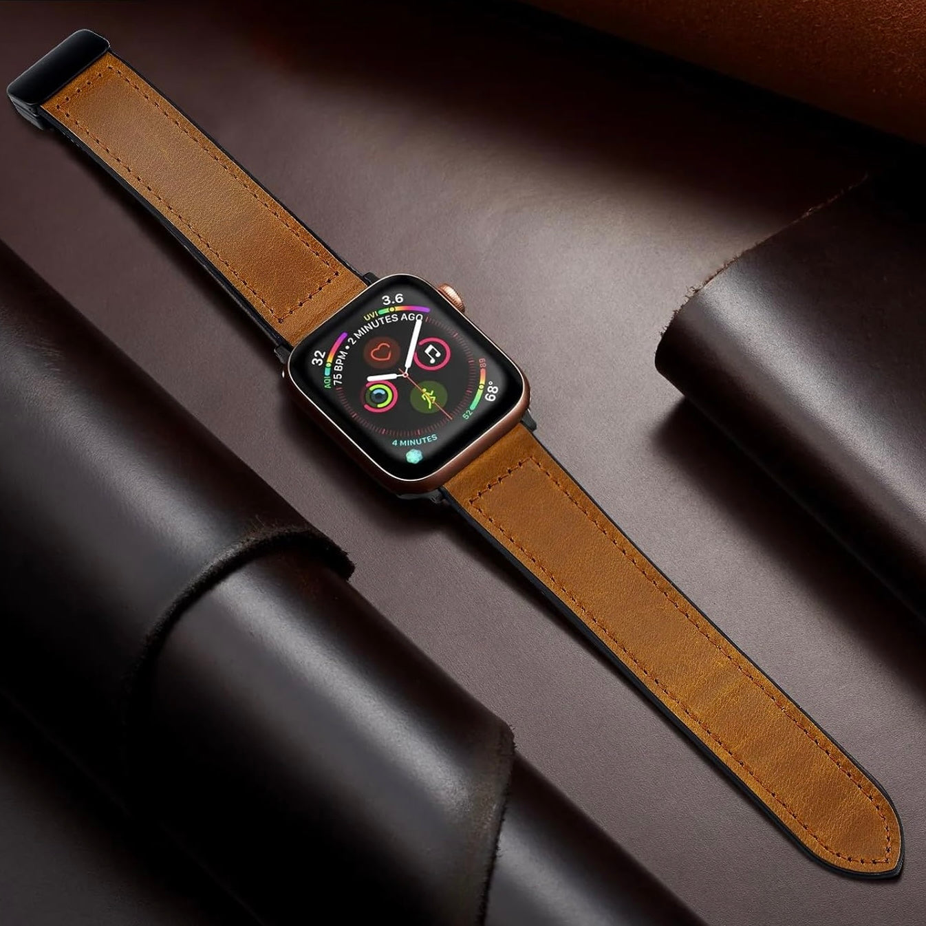 New Magnetic Leather Band for Apple Watch Dewell X