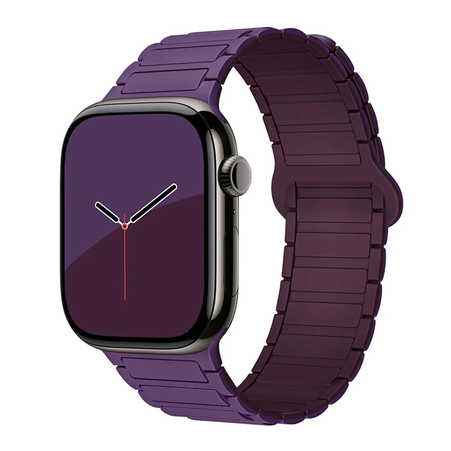 Magnetic Silicone Band for Apple Watch – Compatible with Ultra 2, Ultra, Series 1–10, SE (38–49mm) Dewell X