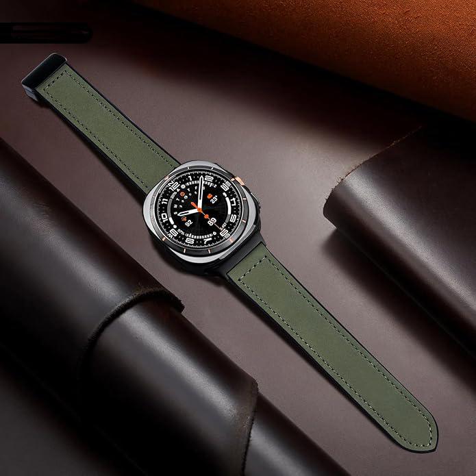 Magnetic Leather Watch Band for Samsung Galaxy Watch Ultra Dewell X