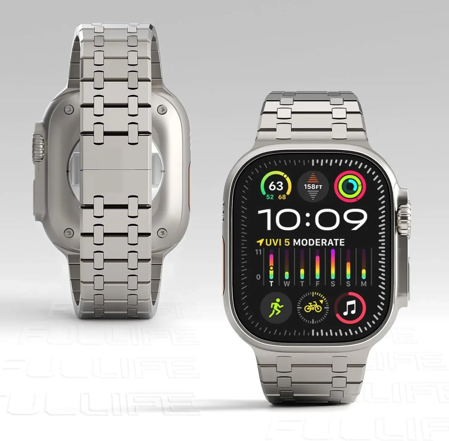 Stainless Steel Metal Watchband for Apple Watch - Dewell X