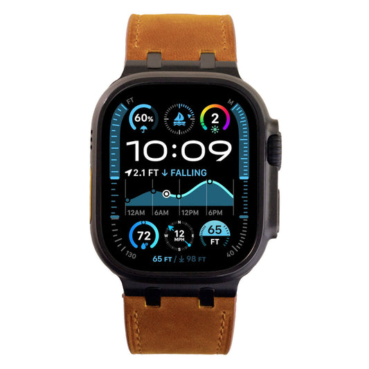 Premium AP Leather Band for Apple Watch - Vintage Design - Dewell X