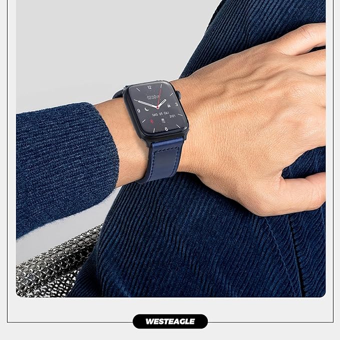 New Magnetic Leather Band for Apple Watch Dewell X