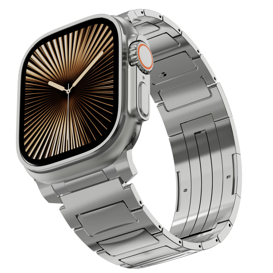 Titanium Link Band For Apple Watch Dewell X