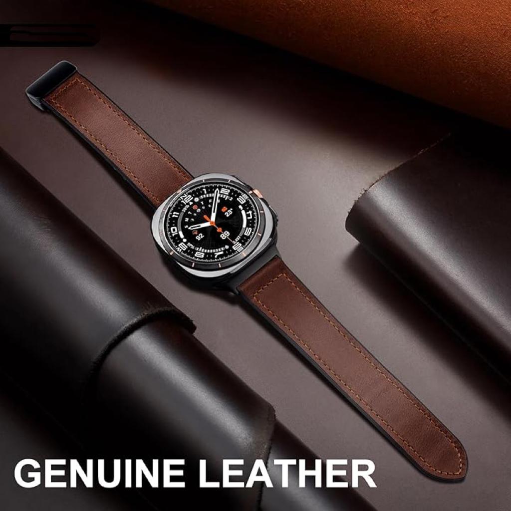 Magnetic Leather Watch Band for Samsung Galaxy Watch Ultra Dewell X