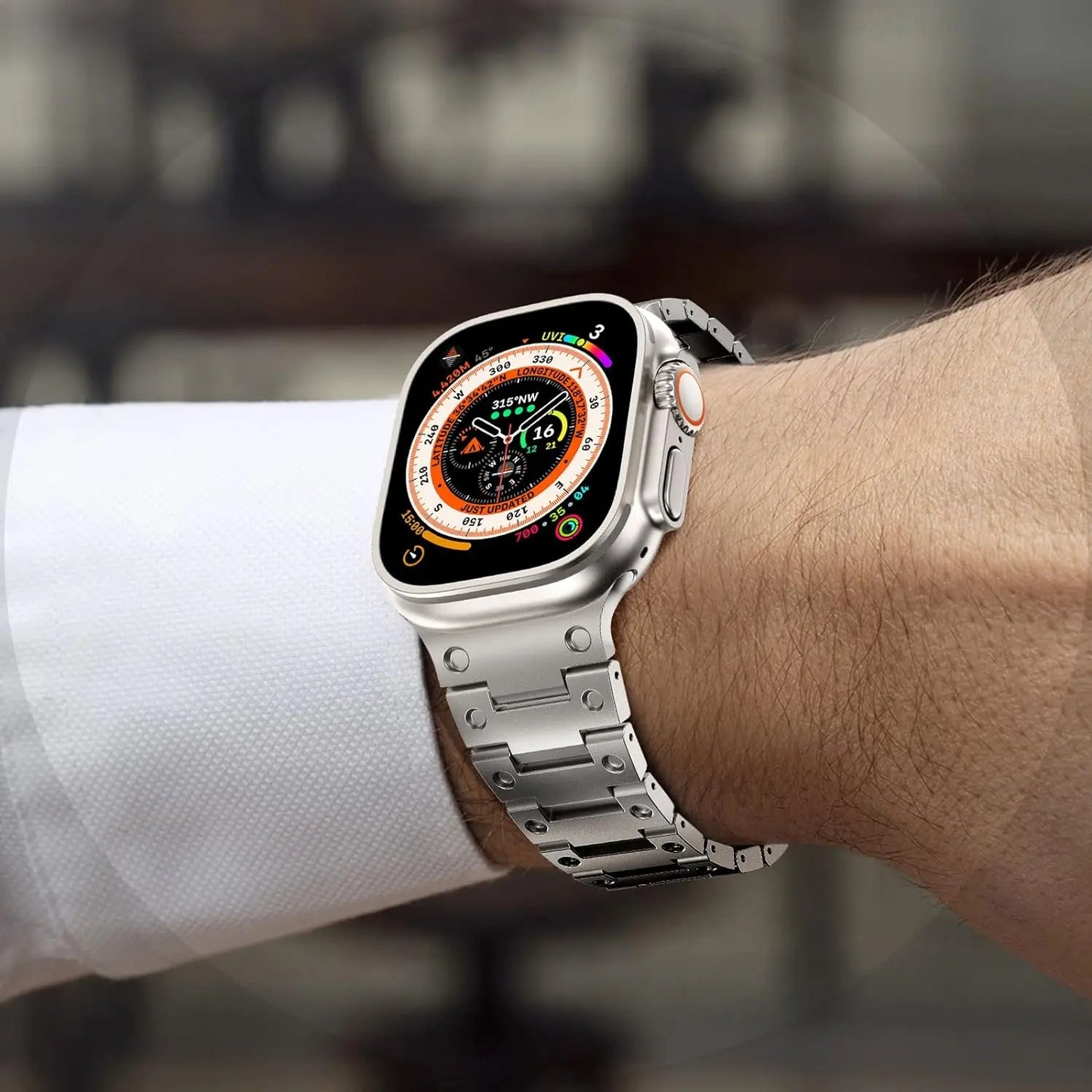 Stainless Steel Metal Band for Apple Watch Dewell X