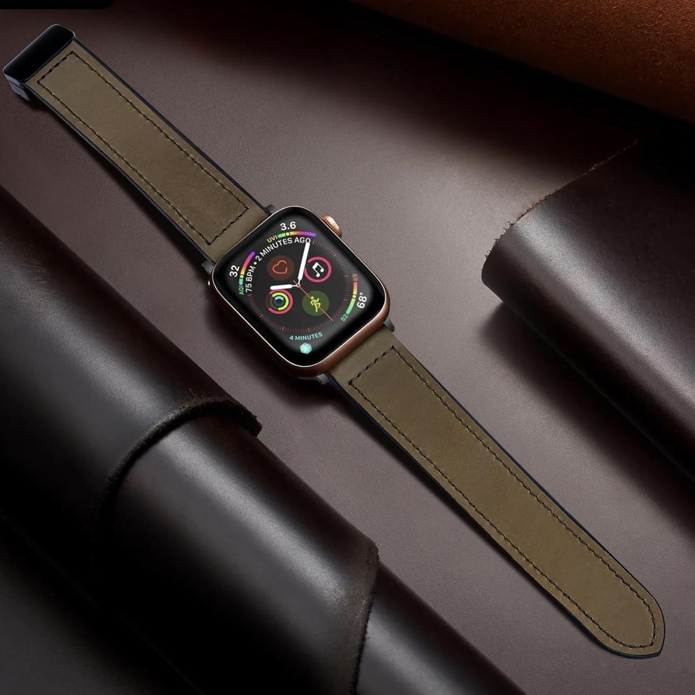 New Magnetic Leather Band for Apple Watch Dewell X
