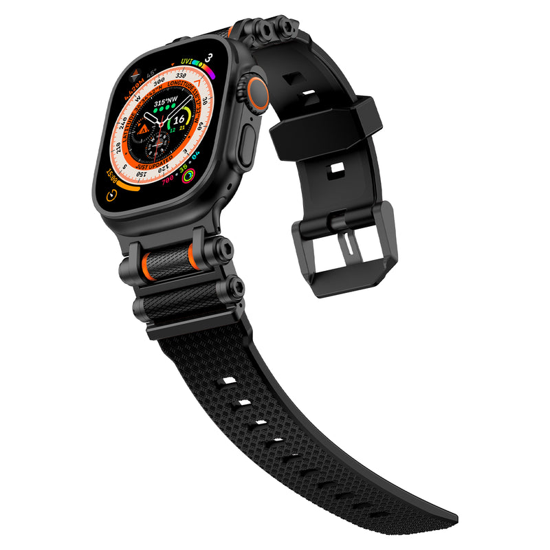 Tactical Rotating Silicone Band For Apple Watch Dewell X