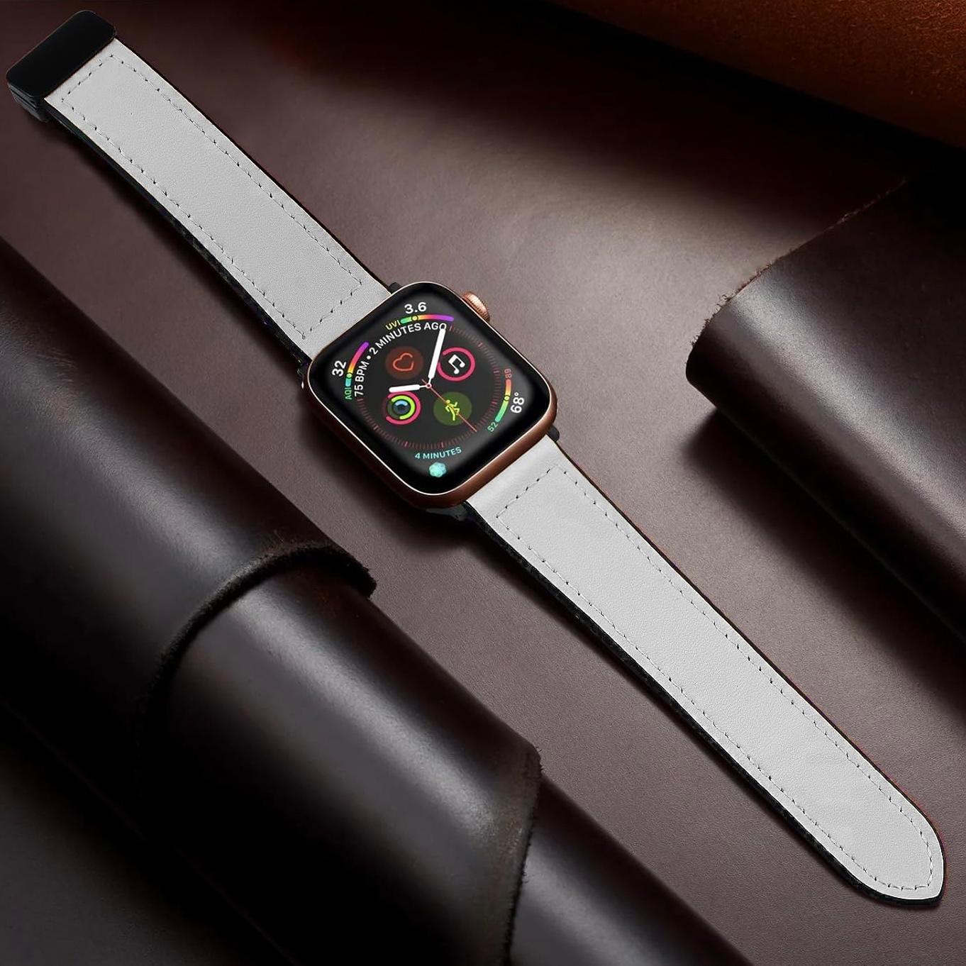 Magnetic Buckle Leather Band for Apple Watch - Dewell X