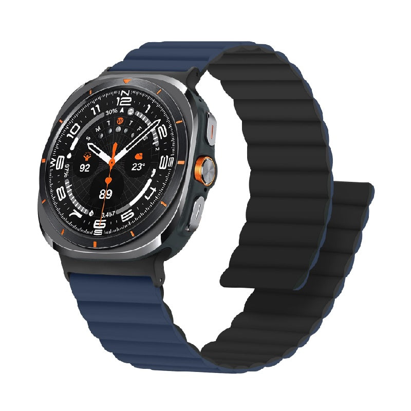 Magnetisches Silikon-Sportarmband für Samsung Galaxy Watch Ultra 47 mm – wasserdichtes Unisex-Armband