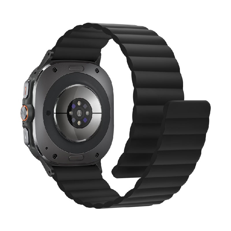 Magnetisches Silikon-Sportarmband für Samsung Galaxy Watch Ultra 47 mm – wasserdichtes Unisex-Armband