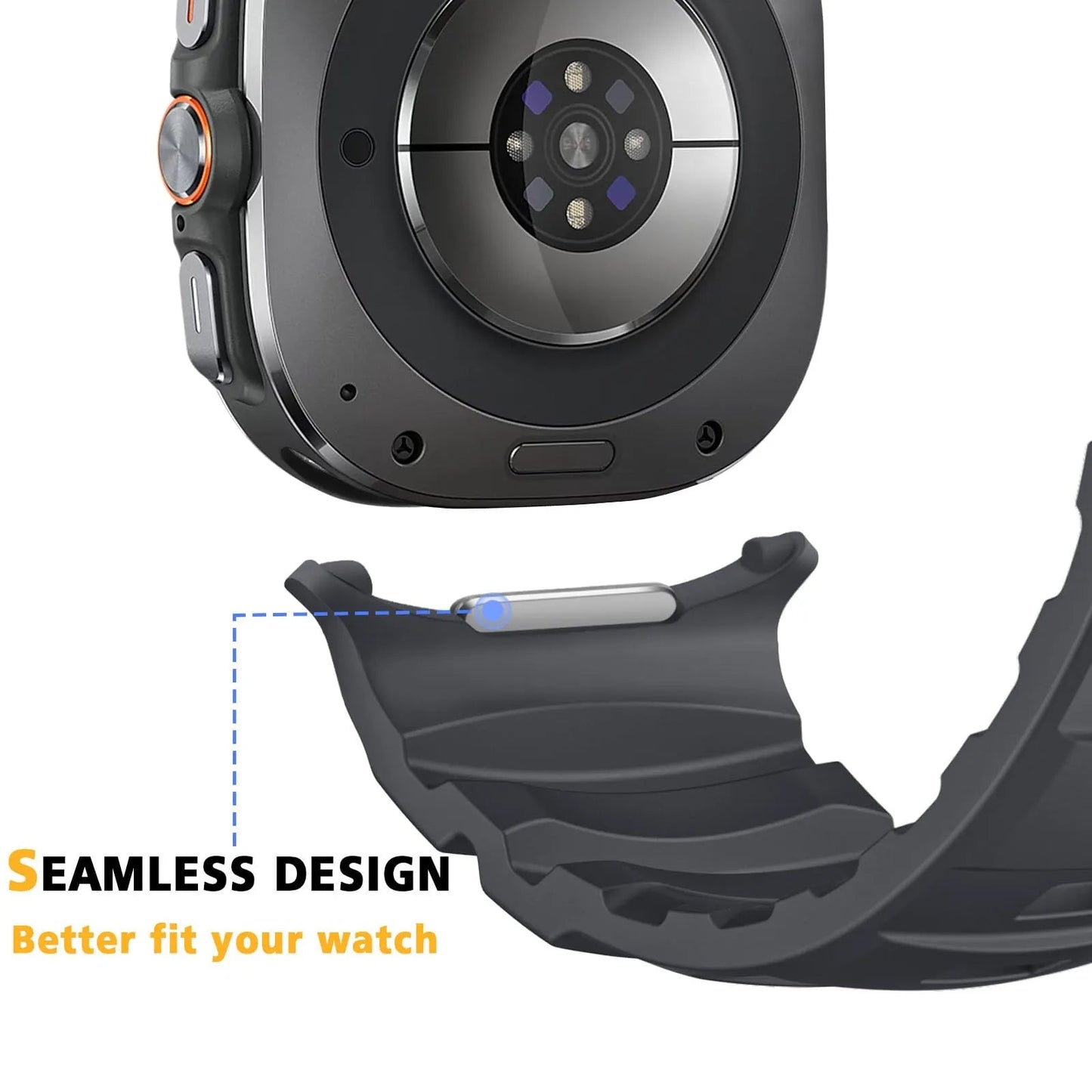 Rugged Silicone Sport Band for Galaxy Watch 20mm – No-Gap Fit, Waterproof Dewell X