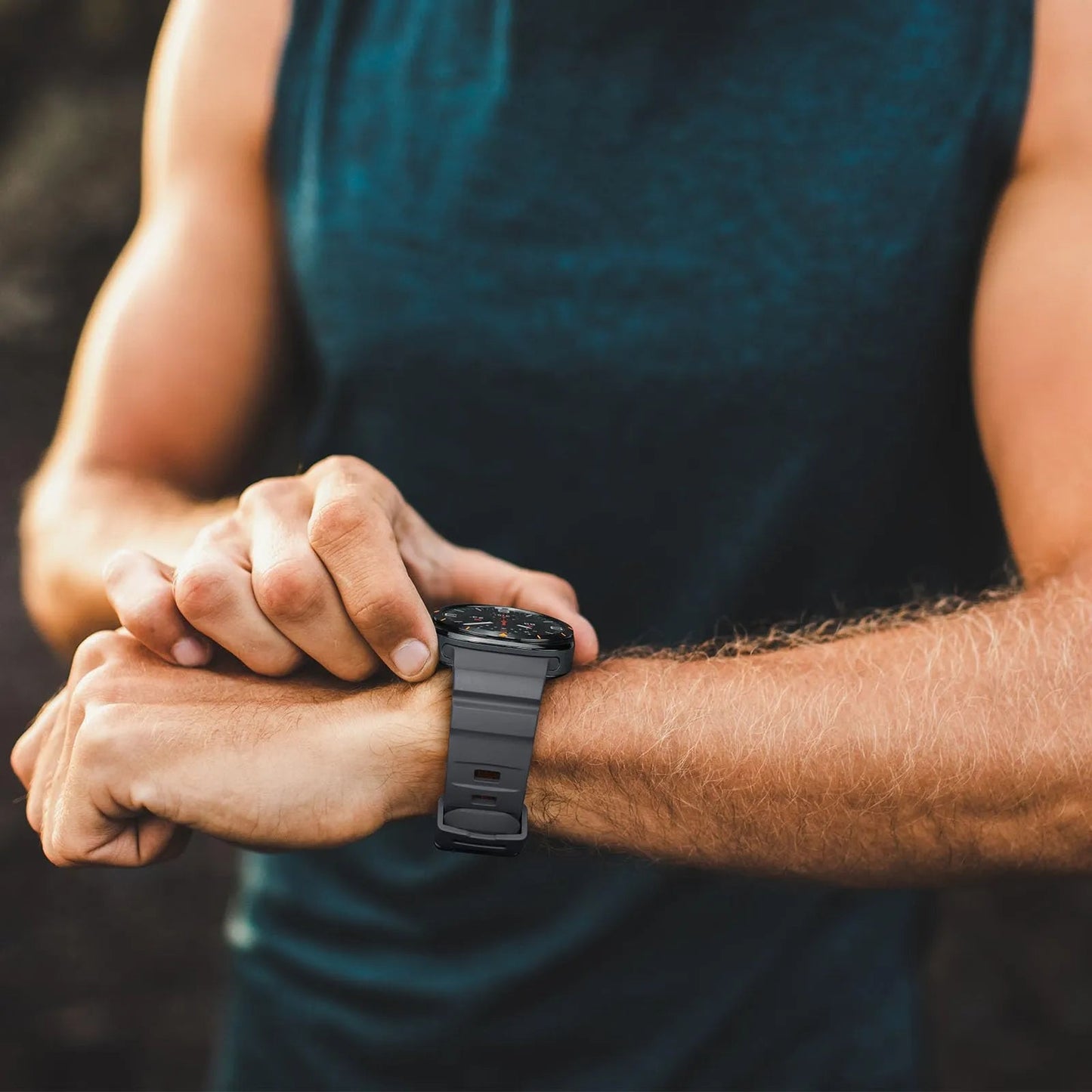 Rugged Silicone Sport Band for Galaxy Watch 20mm – No-Gap Fit, Waterproof Dewell X