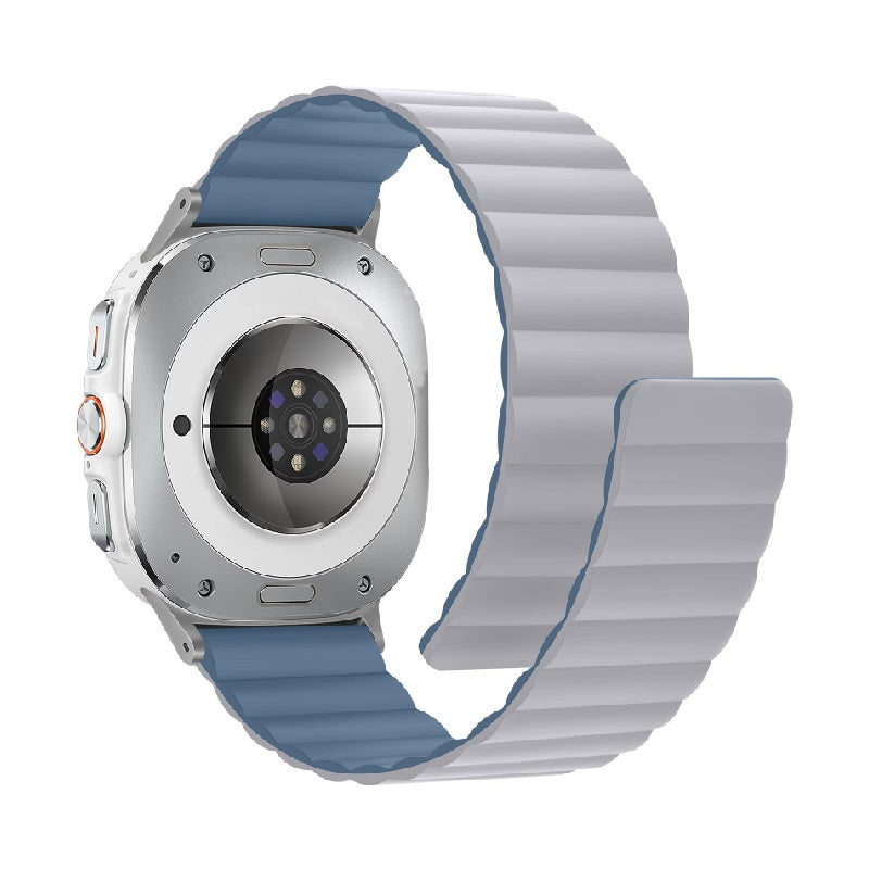 Magnetisches Silikon-Sportarmband für Samsung Galaxy Watch Ultra 47 mm – wasserdichtes Unisex-Armband