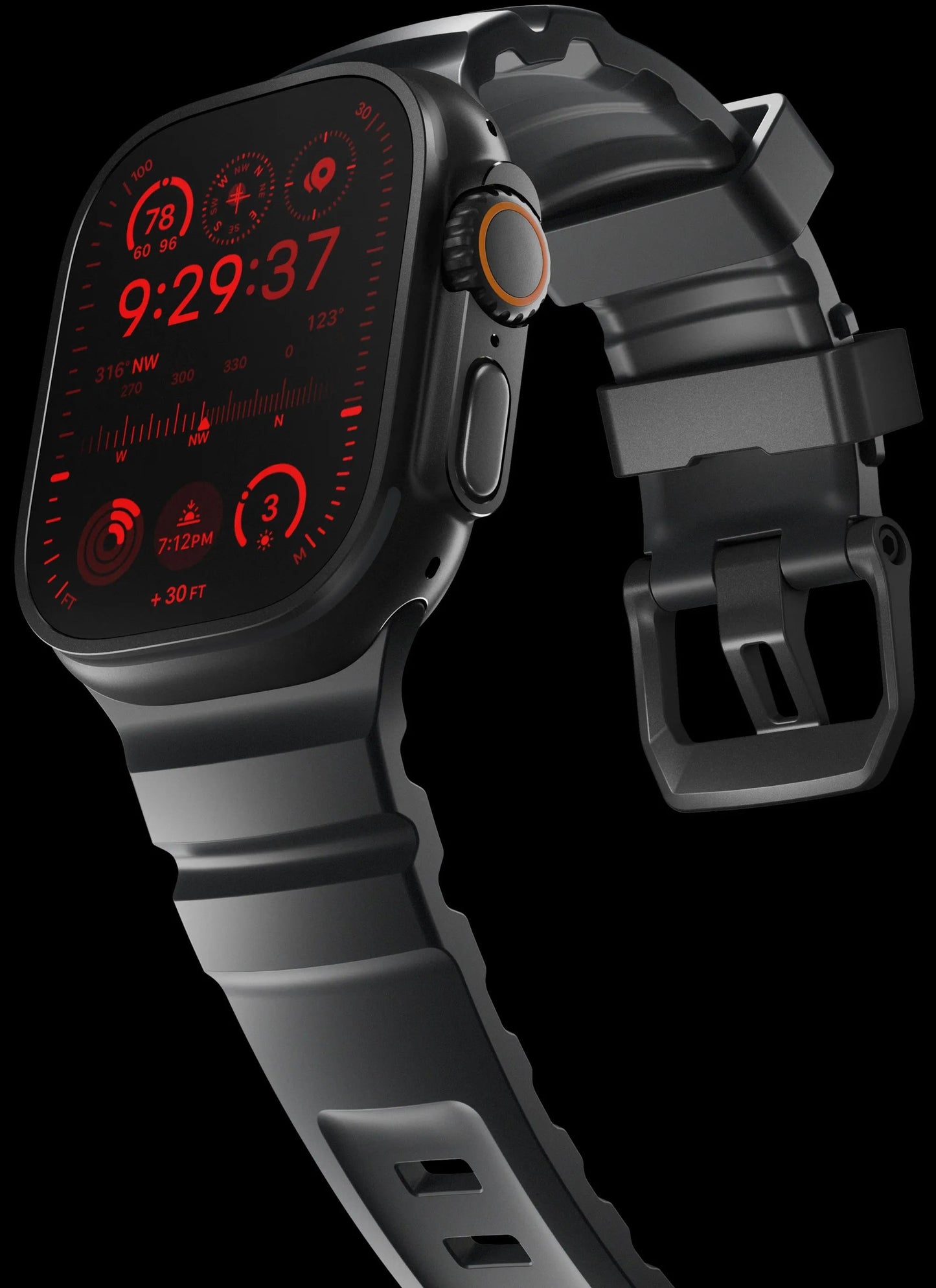 Rocky Point Outdoor Durable FKM Titanium Band Dewell X