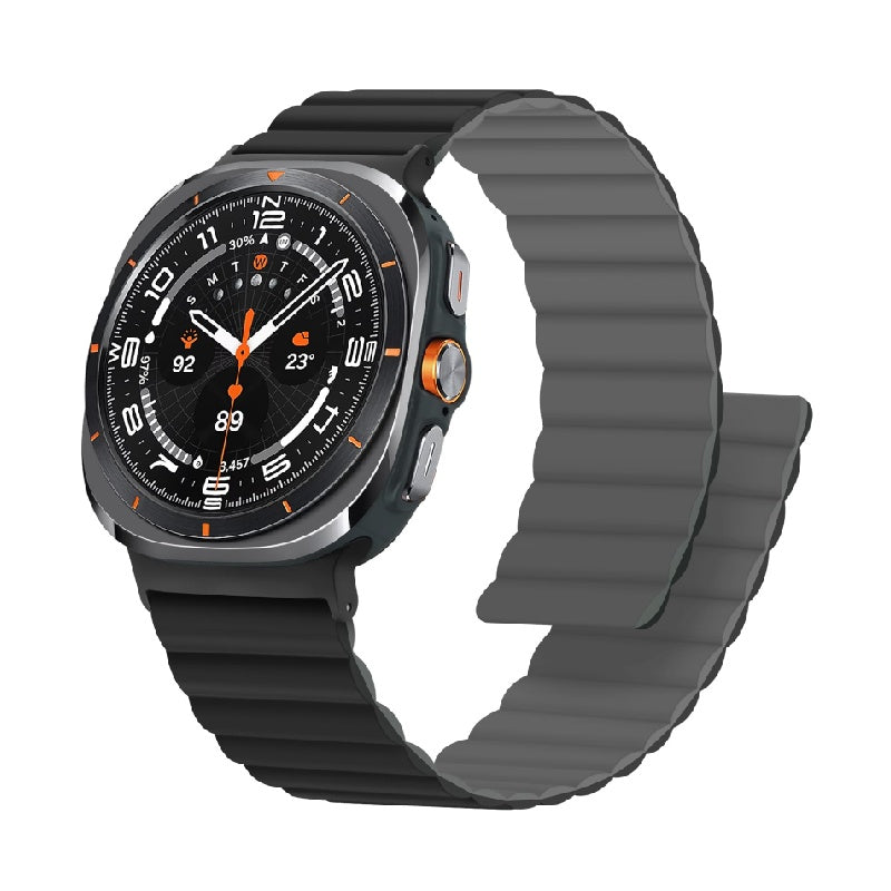Magnetisches Silikon-Sportarmband für Samsung Galaxy Watch Ultra 47 mm – wasserdichtes Unisex-Armband