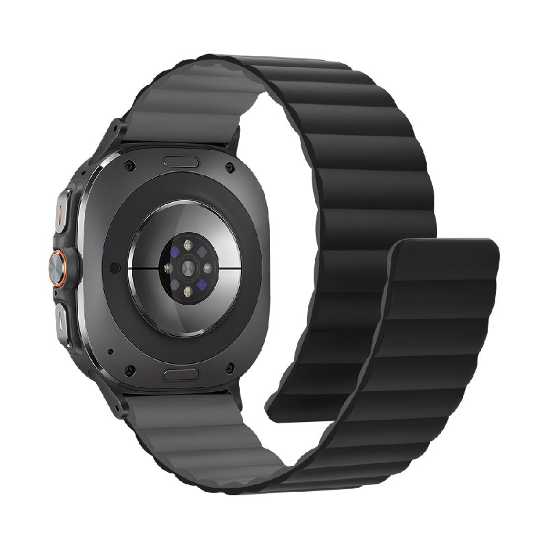 Magnetisches Silikon-Sportarmband für Samsung Galaxy Watch Ultra 47 mm – wasserdichtes Unisex-Armband