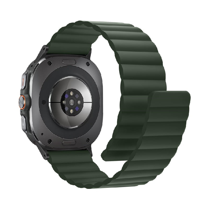 Magnetisches Silikon-Sportarmband für Samsung Galaxy Watch Ultra 47 mm – wasserdichtes Unisex-Armband