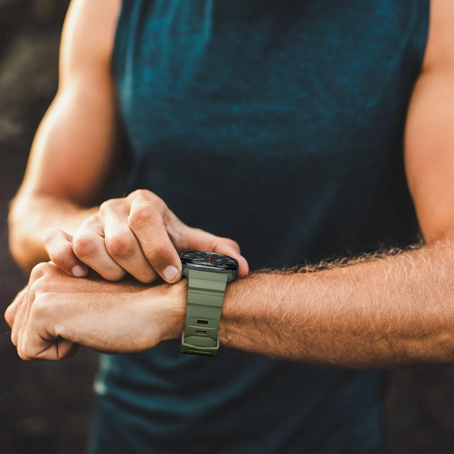 Rugged Silicone Sport Band for Galaxy Watch 20mm – No-Gap Fit, Waterproof Dewell X