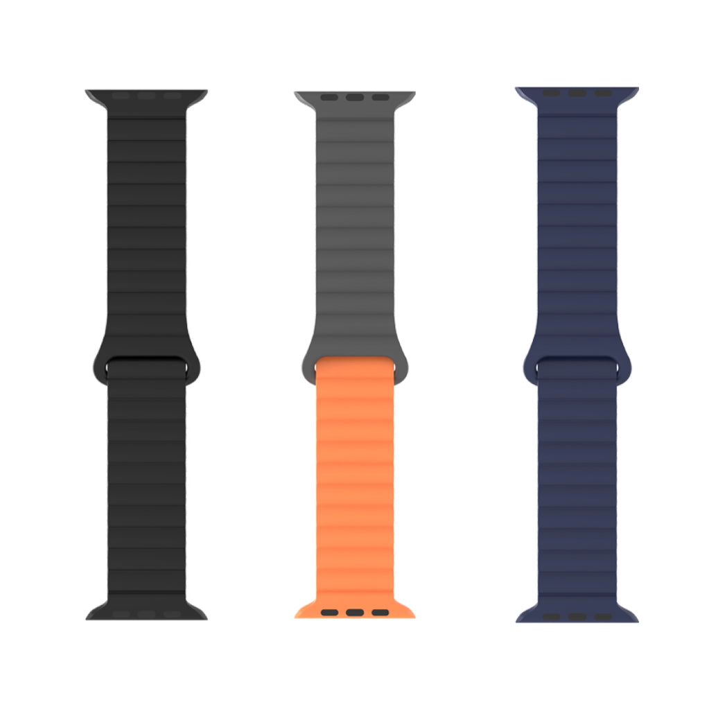 Silicone magnetic snap - ring buckle watch strap Dewell X