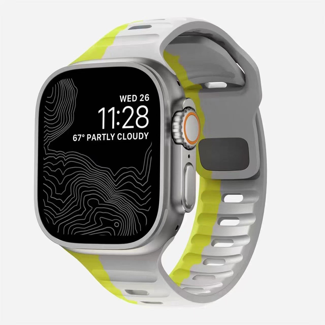 Silicone reverse - buckle watch band Dewell X