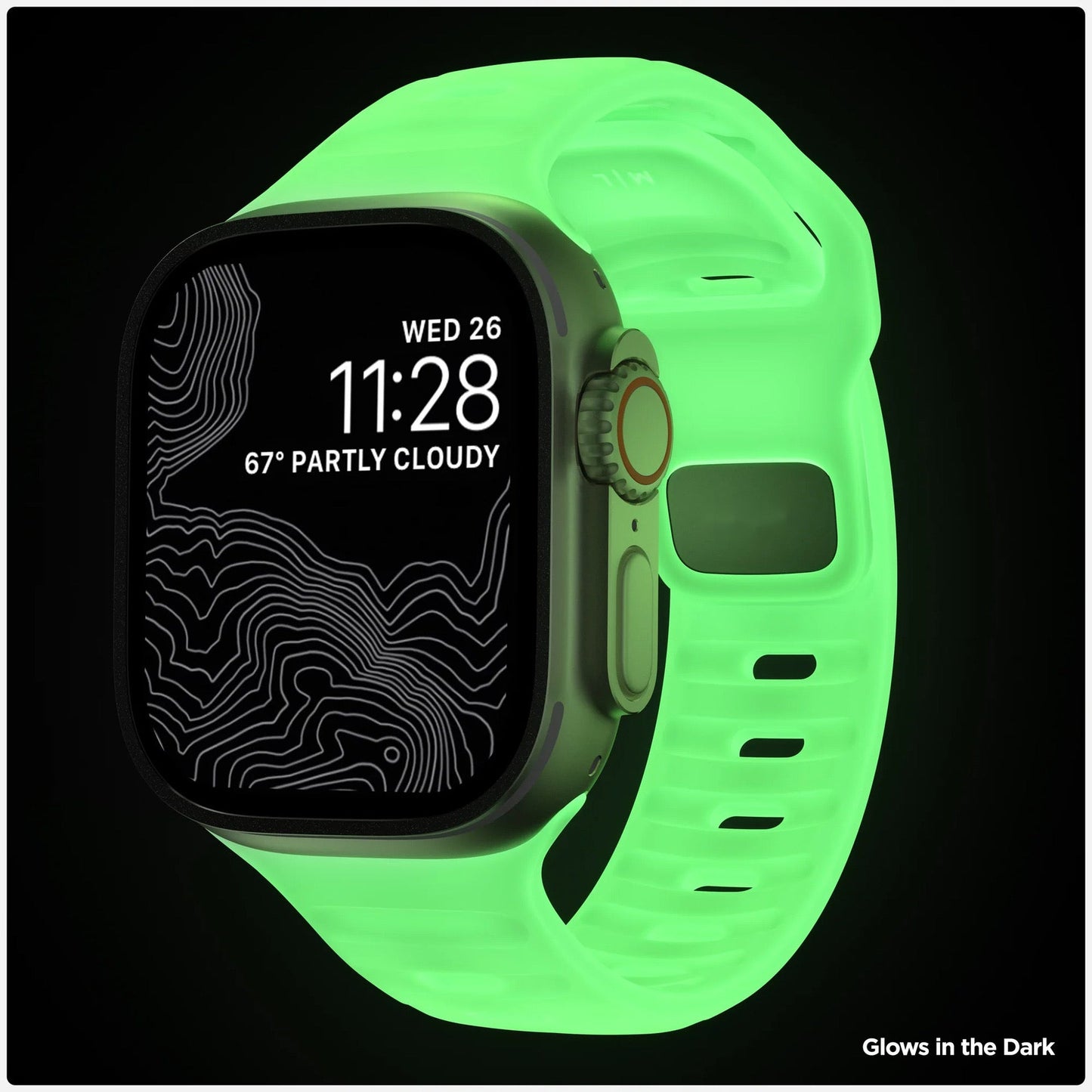 Silicone reverse - buckle watch band Dewell X