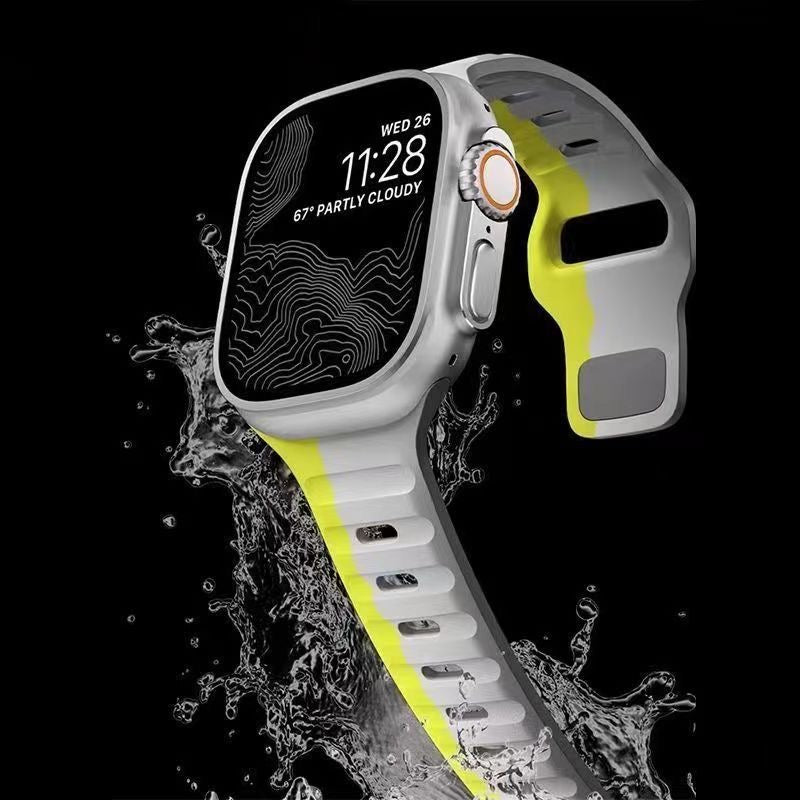 Silicone reverse - buckle watch band Dewell X