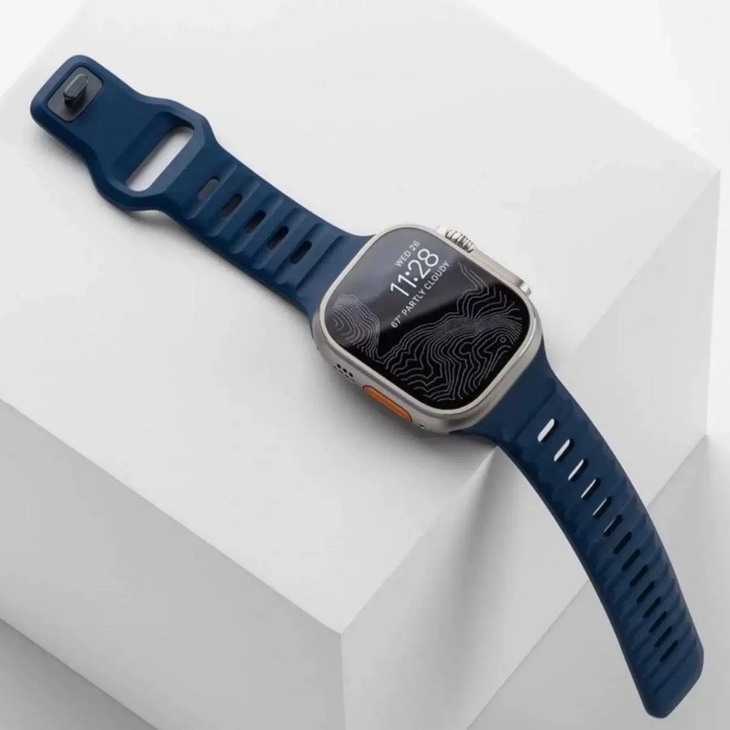 Silicone reverse - buckle watch band Dewell X