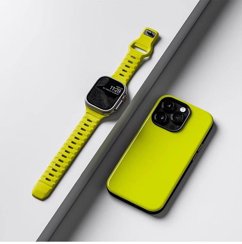 Silicone reverse - buckle watch band Dewell X