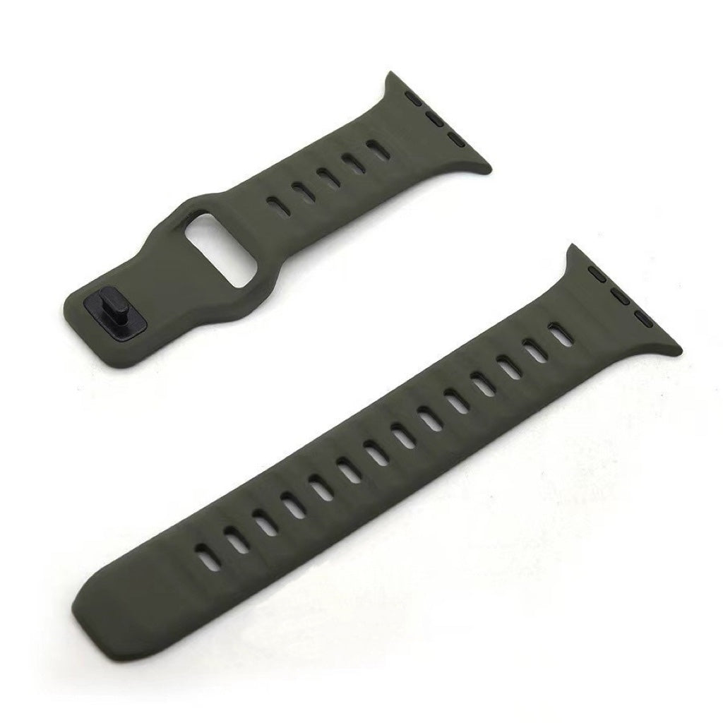 Silicone reverse - buckle watch band Dewell X