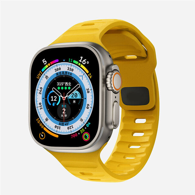 Silicone reverse - buckle watch band Dewell X