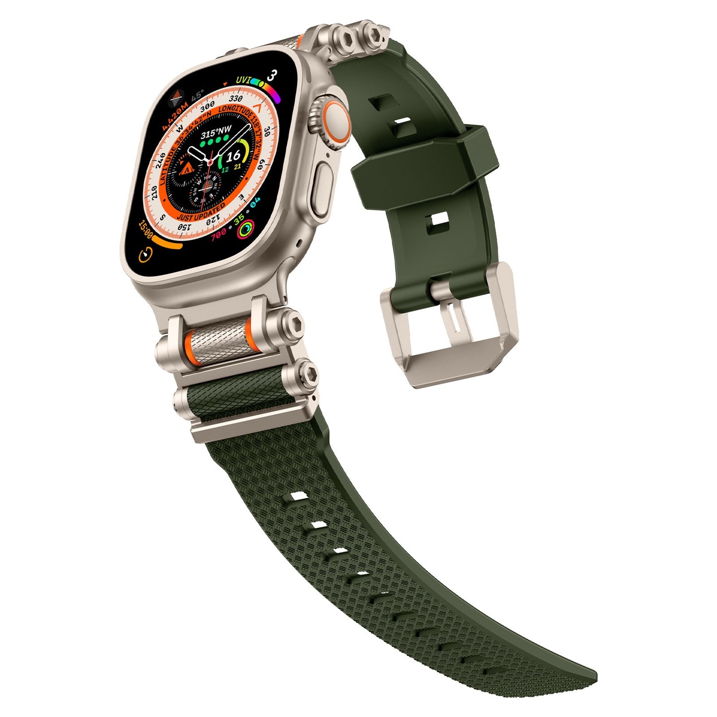 Correa de silicona giratoria táctica para Apple Watch