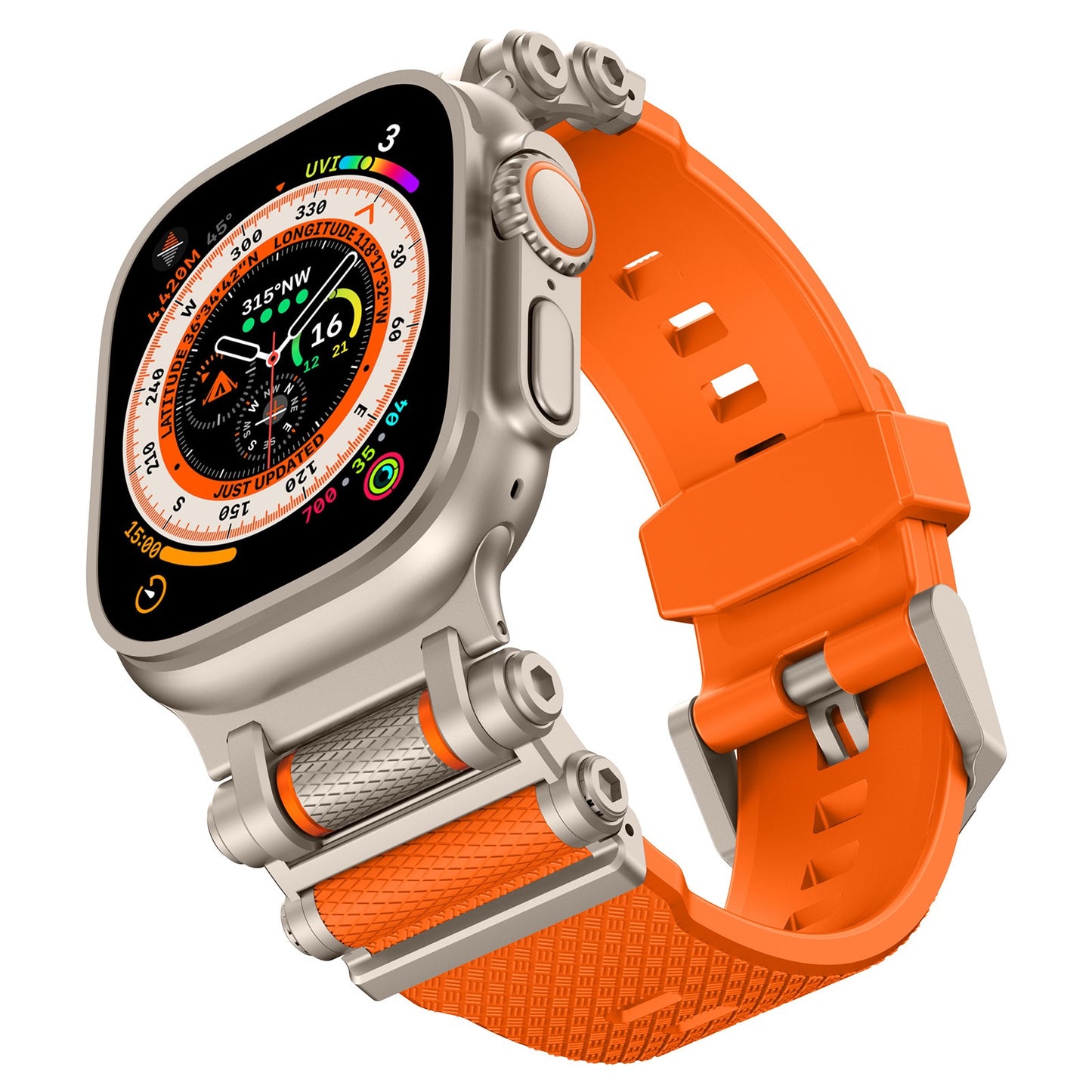 Correa de silicona giratoria táctica para Apple Watch