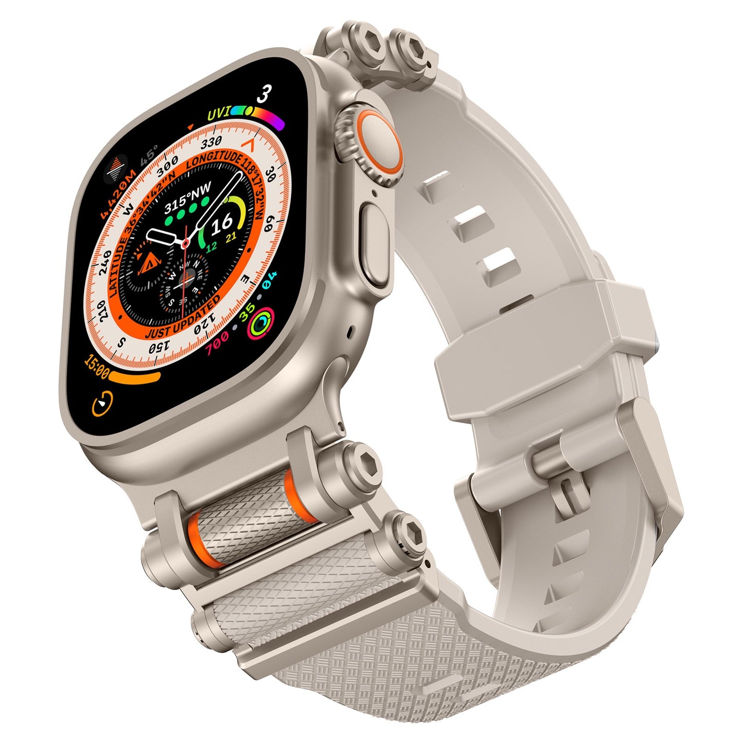 Correa de silicona giratoria táctica para Apple Watch