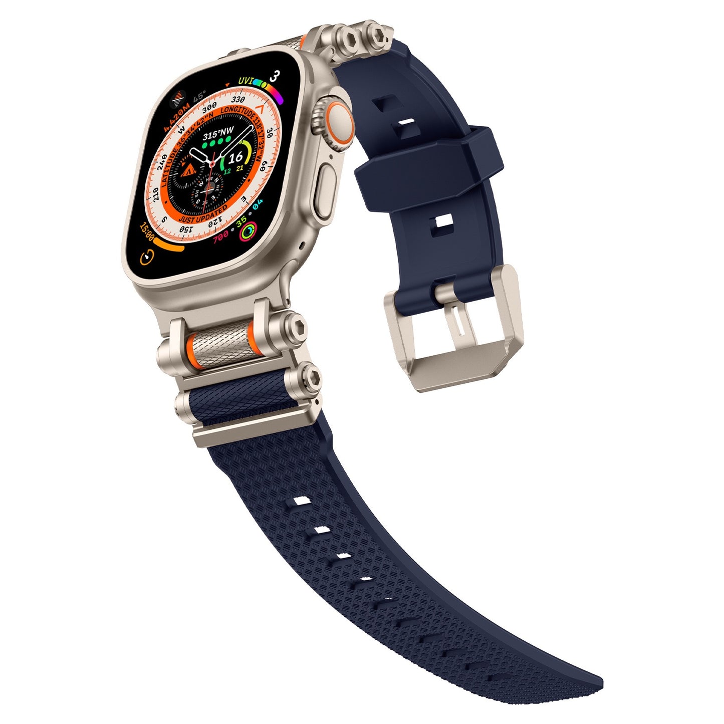 Correa de silicona giratoria táctica para Apple Watch